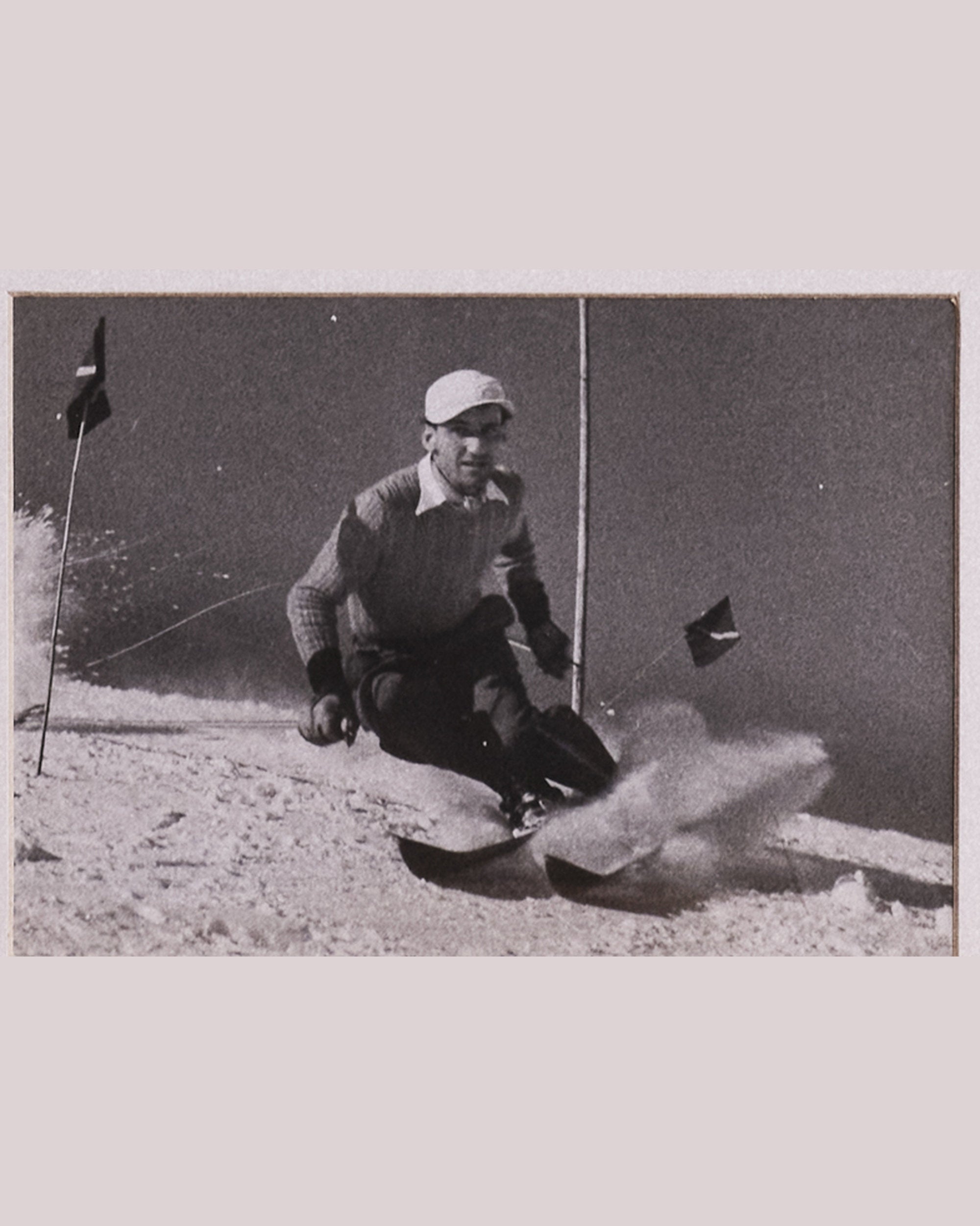 Ski slalom, vintage