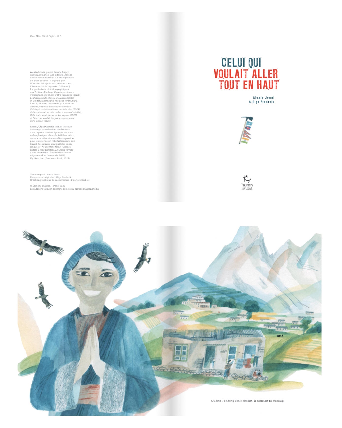 Celui qui voulait aller tout en haut, Alexis Jenni & Olga Plashnik