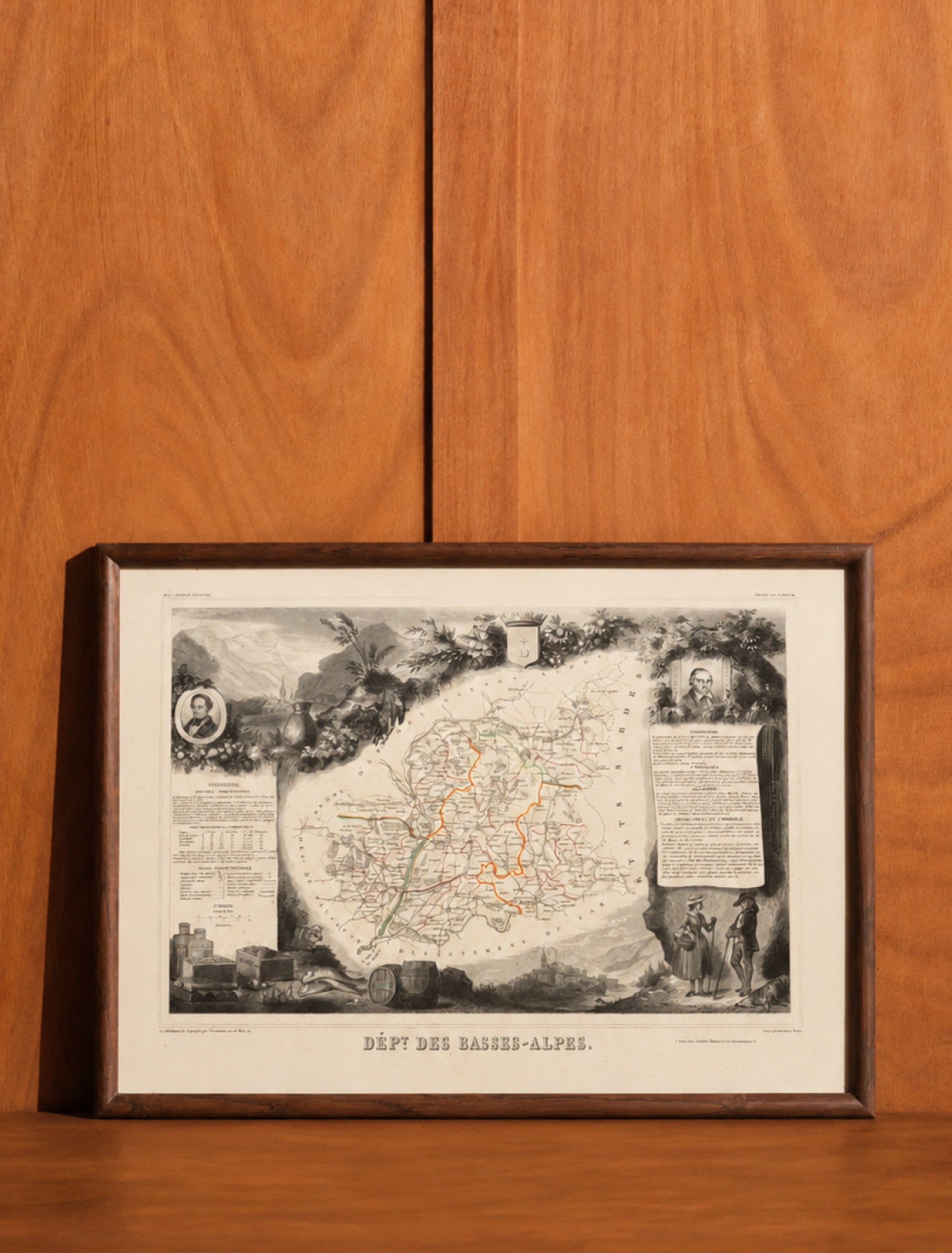 Carte des Basses Alpes, atlas de Lavasseur