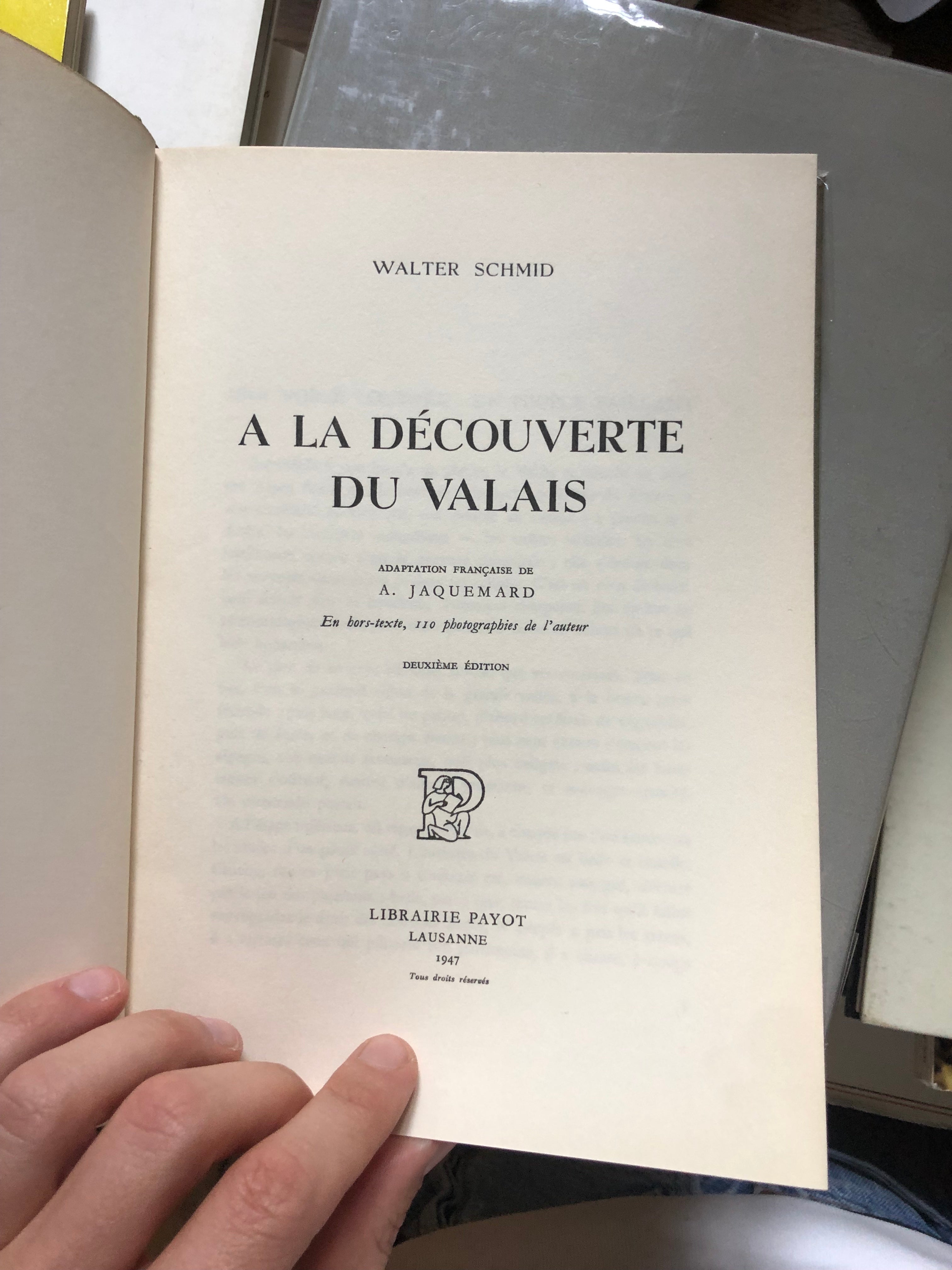 À la découverte du Valais, Walter Schmid-1